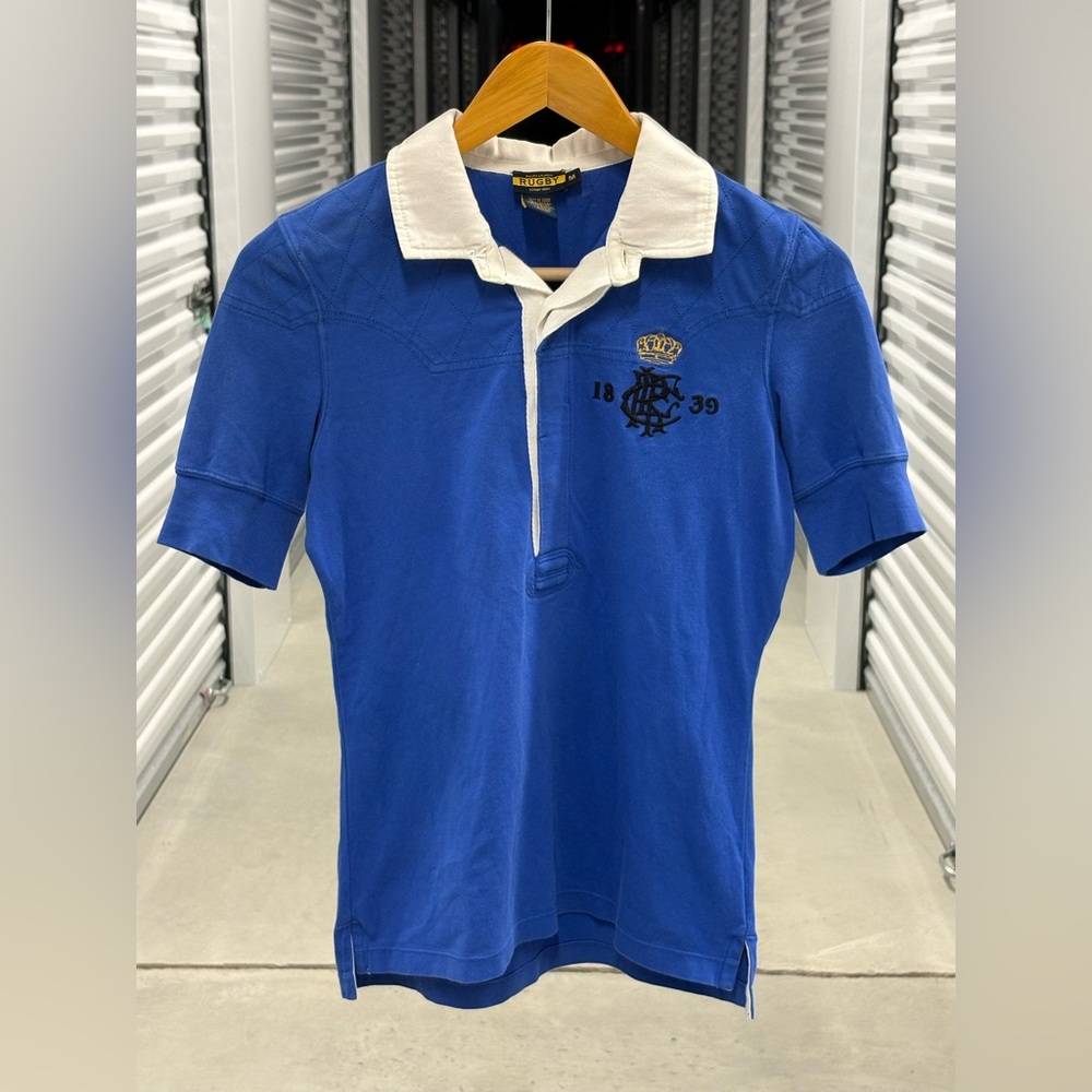 Rugby Ralph Lauren Royal Blue Polo with Cream Collar
